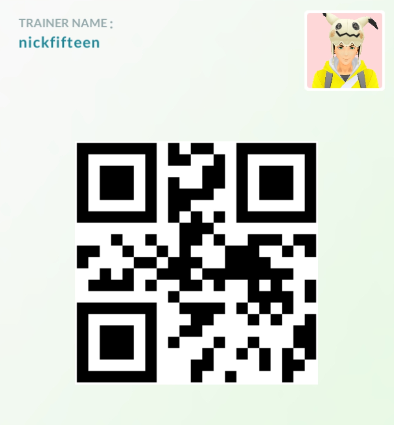 Pokémon GO Trainer Code: 5759 5828 8868