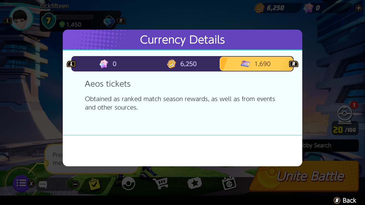 Aeos ticket currency details